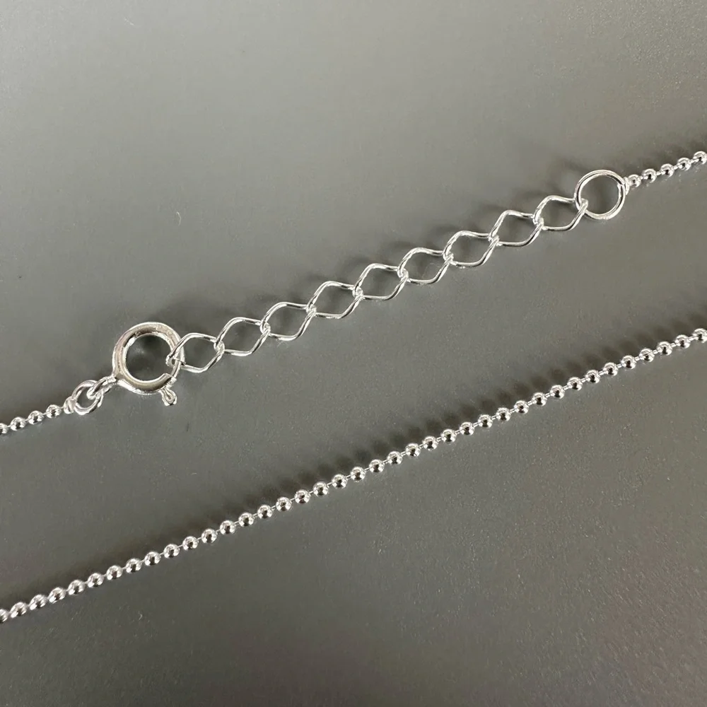 Sterling Silver Ball Bead Anklet - Picture 5 of 10